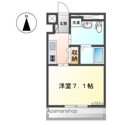 ラ イスラ グランデ(1K/1階)の間取り写真