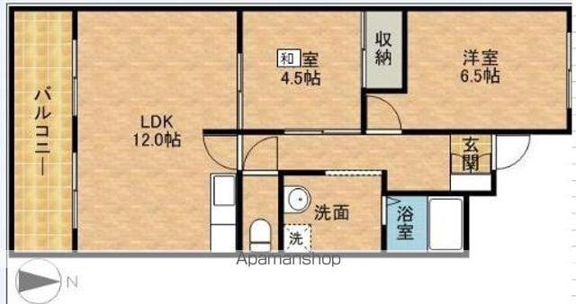 リアライズ山下町(2LDK/7階)の間取り写真