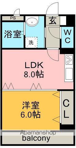 MILLIONAIRE(1LDK/5階)の間取り写真