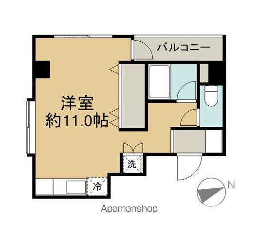 大成ルームズ(ワンルーム/3階)の間取り写真