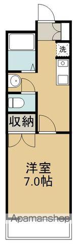 グランドスクエア高砂(1K/1階)の間取り写真