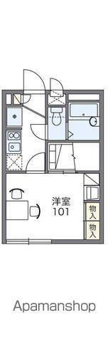 レオパレスアンセストラル(1K/1階)の間取り写真
