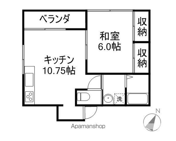 あけぼのコーポレーションⅡ(1LDK/2階)の間取り写真