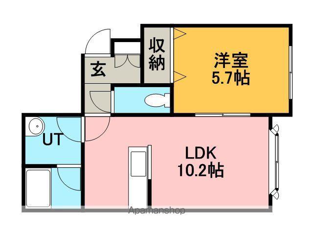 アオイハウス610(1LDK/3階)の間取り写真