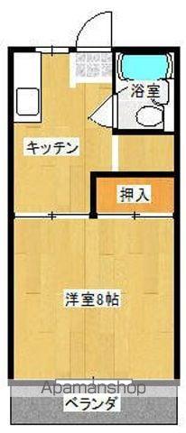 パール北山(1K/2階)の間取り写真