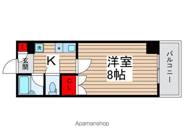 フェリス蔵元(1K/3階)の間取り写真