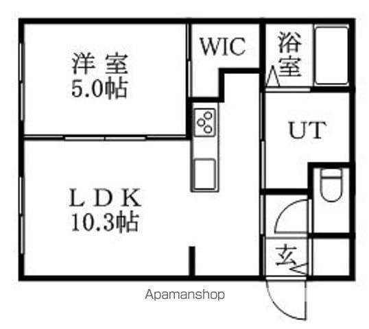 G CLASSE(1LDK/4階)の間取り写真
