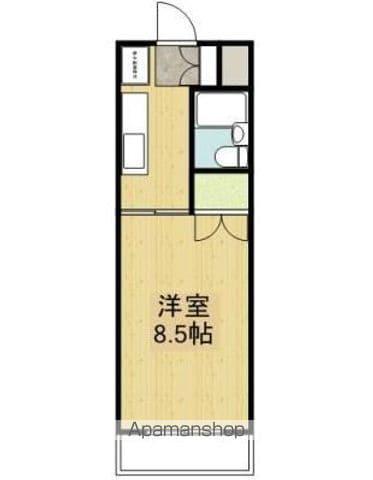 キャッスルY(1K/1階)の間取り写真