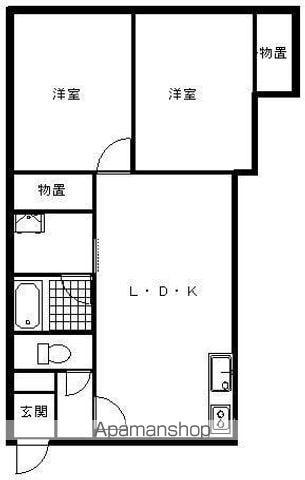 マチルド(2LDK/2階)の間取り写真