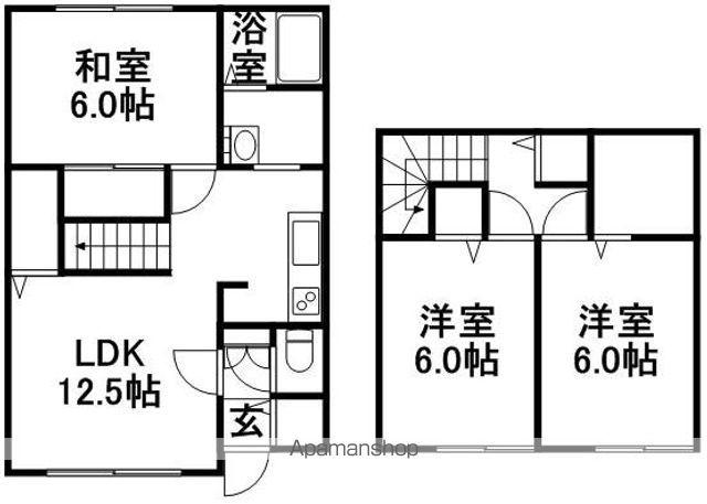 メゾン・ドゥ・リラ(3LDK)の間取り写真