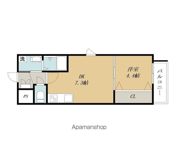 エルミナ クヴェレ(1DK/5階)の間取り写真