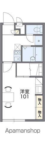 レオパレスみらい(1K/1階)の間取り写真