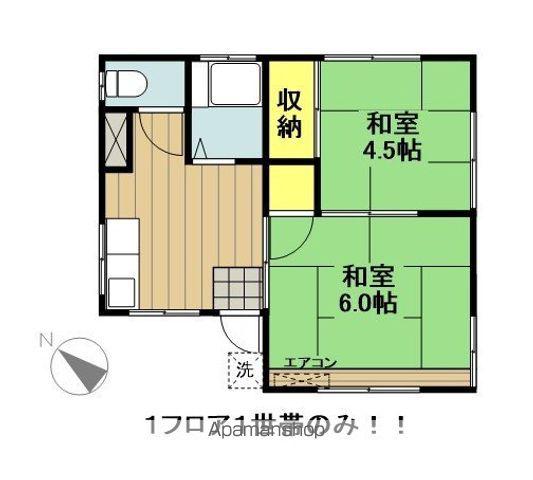 吉野アパート(2K/2階)の間取り写真