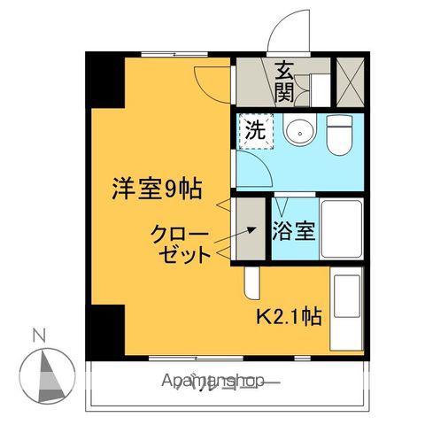 グリシーヌ響(1K/7階)の間取り写真