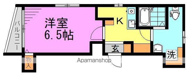 GRANDUO高円寺V(1K/5階)の間取り写真