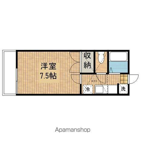 ラ・スペランツァー(1K/2階)の間取り写真