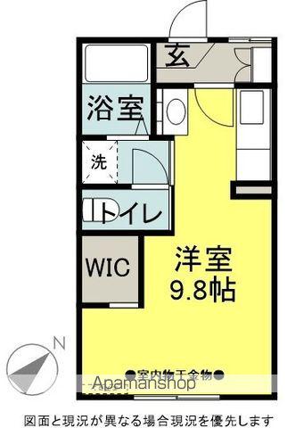 フレグランス・桔梗(ワンルーム/1階)の間取り写真