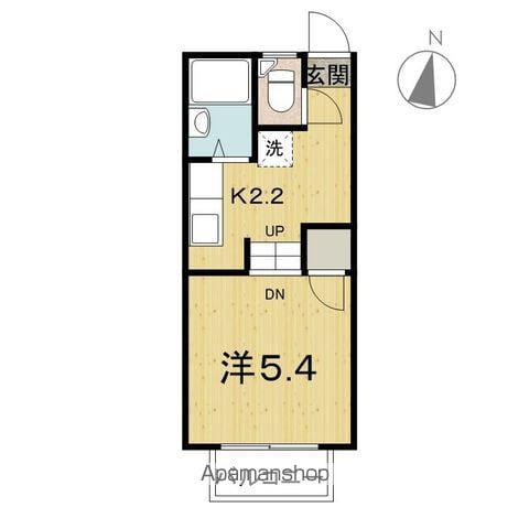 コーポセゾンさつき東仙台(1K/1階)の間取り写真