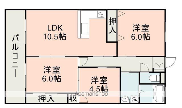 メゾンド中村(3LDK/2階)の間取り写真