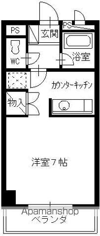 ベターデイズ(ワンルーム/4階)の間取り写真