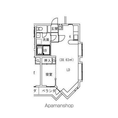 メダリストⅢ(1LDK/1階)の間取り写真