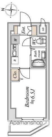 LASANTE浦安(1K/6階)の間取り写真