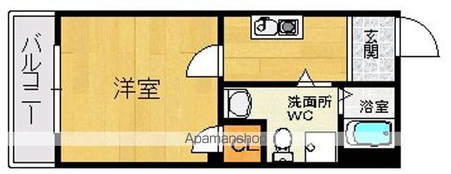 グランドキャパ沢之町(1K/2階)の間取り写真