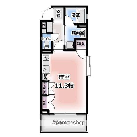 タウンコート人宿町(ワンルーム/6階)の間取り写真