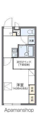 レオパレス殿山(1K/2階)の間取り写真
