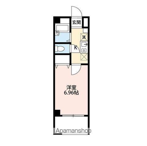 アンプルールフェール槙(1K/2階)の間取り写真