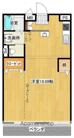 プレースコート(2DK/3階)の間取り写真