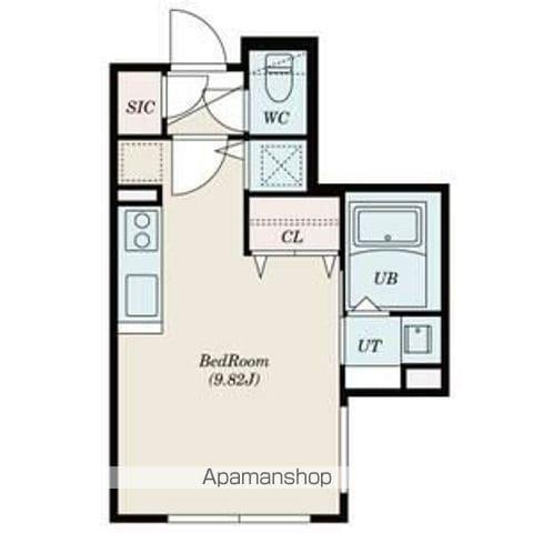 SーRESIDENCE琴似Ⅱ(ワンルーム/4階)の間取り写真