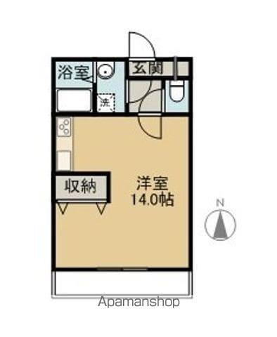 サンハイム霧島 A棟(1K/1階)の間取り写真