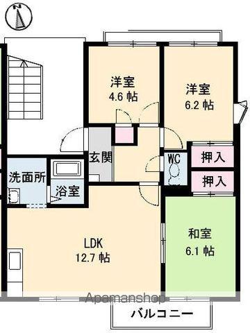 フレグランス藤ノ木 A・B棟(3LDK/1階)の間取り写真