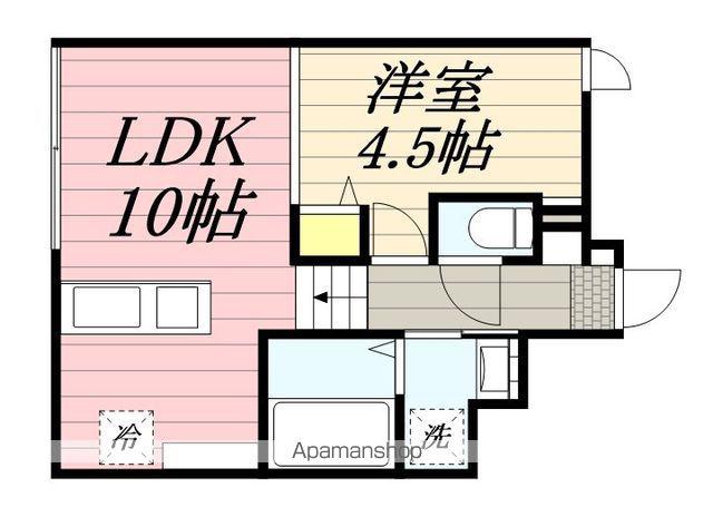 エスパニア札幌Ⅴ(1LDK/1階)の間取り写真