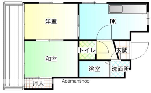 エンプロイうしおⅡ(2DK/1階)の間取り写真