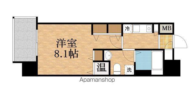 GRAMERCY京橋(1K/6階)の間取り写真