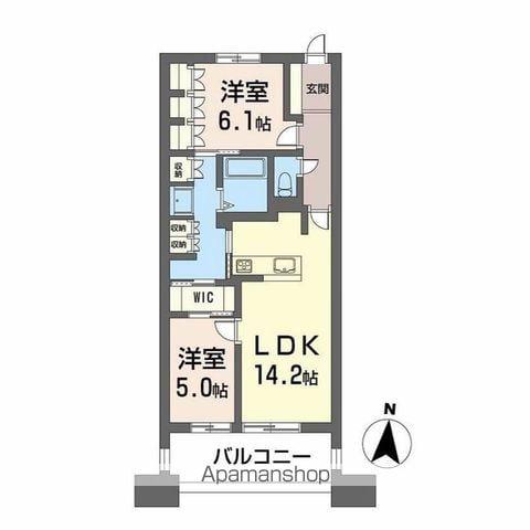 NUDGEONE.照葉(2LDK/11階)の間取り写真