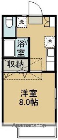 ラルジュ(1K/1階)の間取り写真