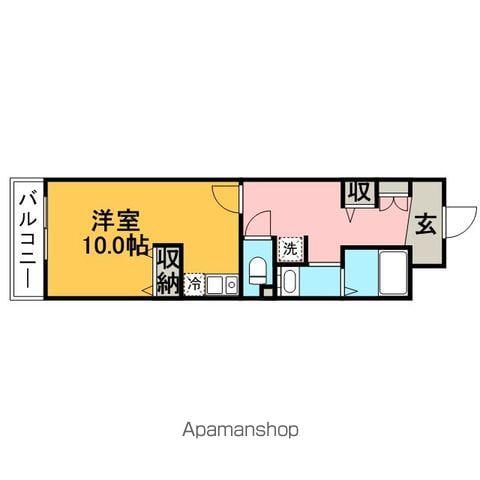グレース柏(1K/2階)の間取り写真