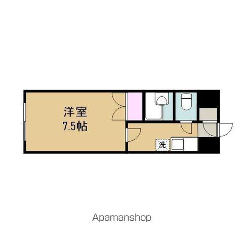 ライオンズマンション・ポートタウン今治(1K/2階)の間取り写真