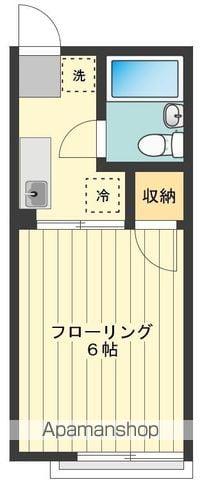 シティハイム・イーストベル(1K/1階)の間取り写真