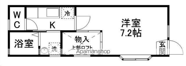 CCDヒルズ(1K/1階)の間取り写真