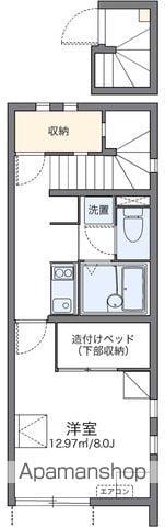 レオネクストリボーン岩代(1K/2階)の間取り写真