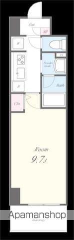 NOIR ET BLANC並木(1K/3階)の間取り写真