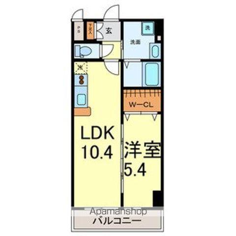 マイアトリア栄(1LDK/6階)の間取り写真