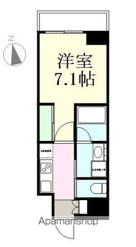 MIRAIZU RESIDENTIAL SENDAI Ⅱ(1K/6階)の間取り写真