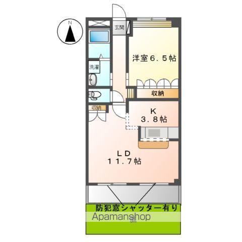 グランドステージ(1LDK/1階)の間取り写真