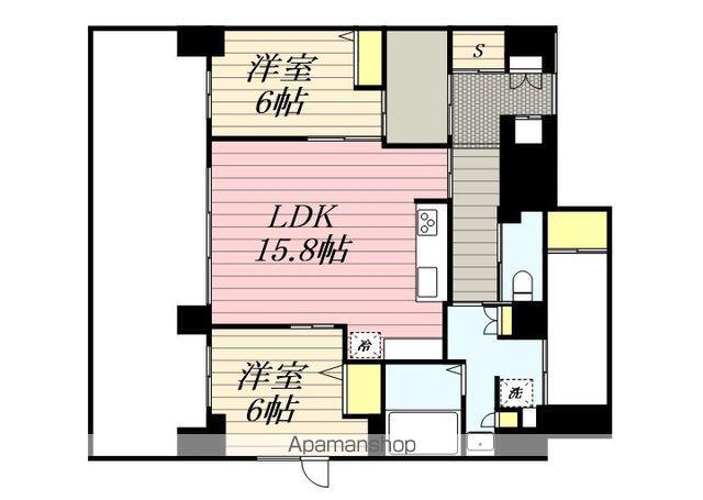 オーギュメント牛込神楽坂(2LDK/1階)の間取り写真