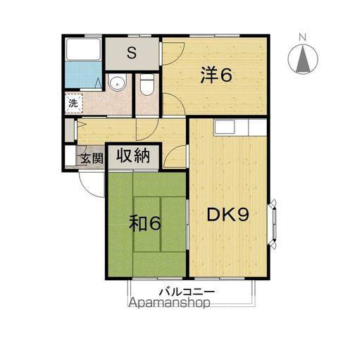 ウィンディアA(2SDK/1階)の間取り写真